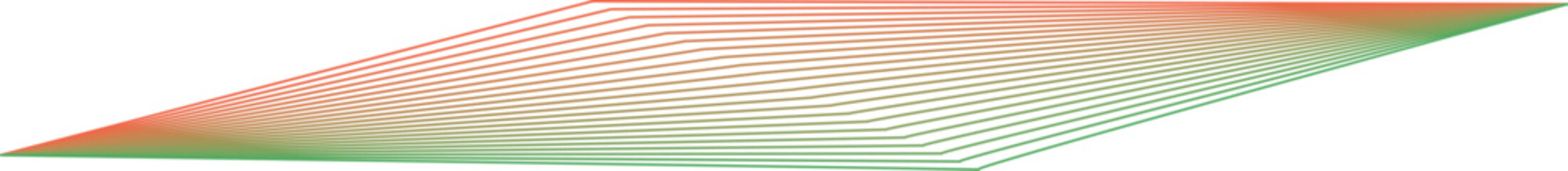 Obraz premium 線で描いた光や風や波の抽象的なイメージ