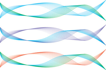 線で描いた光や風や波の抽象的なイメージ