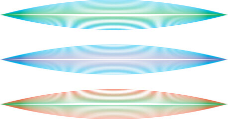 線で描いた光や風や波の抽象的なイメージ