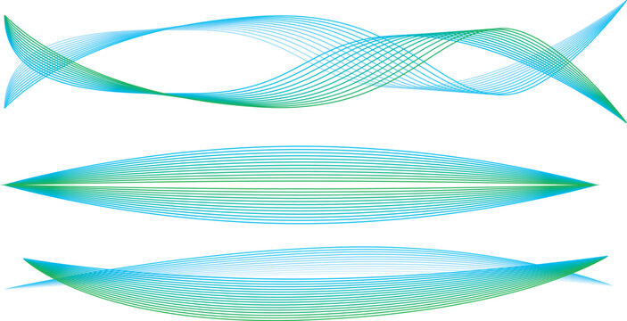 線で描いた光や風や波の抽象的なイメージ © tainookashiratuki