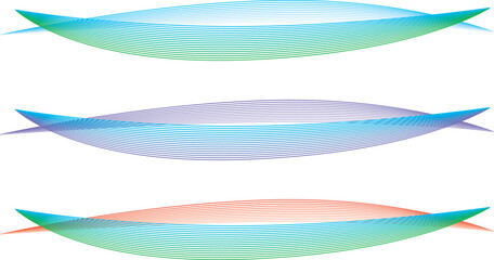 線で描いた光や風や波の抽象的なイメージ