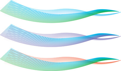 線で描いた光や風や波の抽象的なイメージ