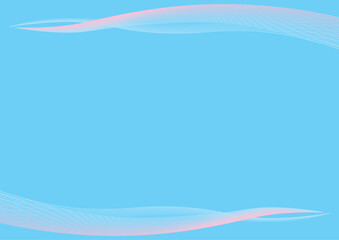 線で描いた光や風や波の抽象的なイメージ