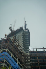 Fototapeta premium construction site with crane
