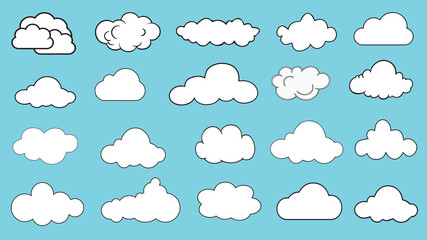 seamless pattern with clouds