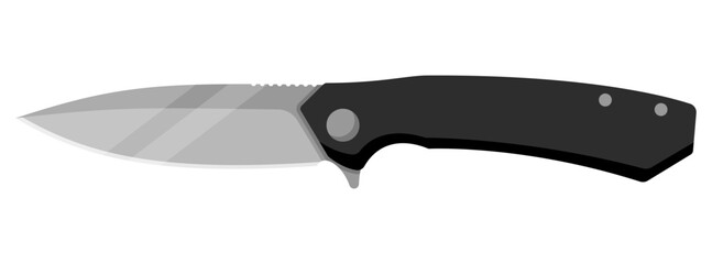 Jackknife. Cute jackknife isolated on white background. Vector illustration