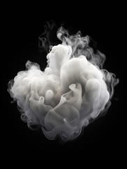 smoke on black background