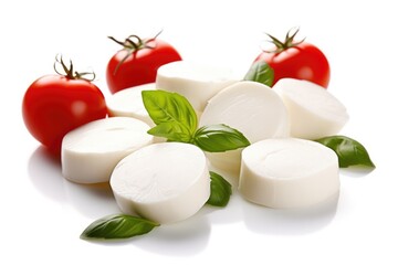 mozzarella cheese tomatoes and basil, ai generative