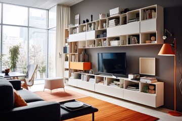modern living room, ai generative