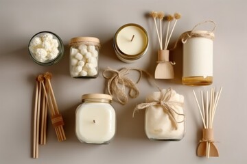 Handmade scented candles, ai generative