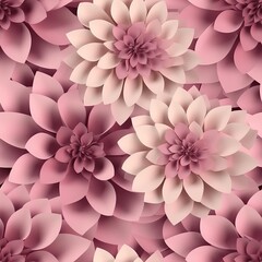 Fototapeta premium Elegant Paper Flower on Soft Pink Background