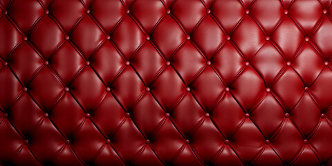 Red leather capitone background texture