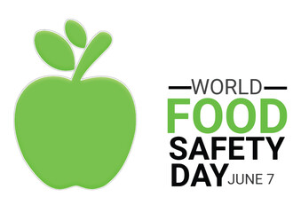 World Food Safety Day Vector Illustration. June 7. Suitable for greeting card, poster and banner