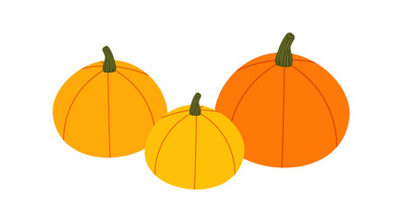 Pumpkins harvest icon on transparent background. PNG illustration.