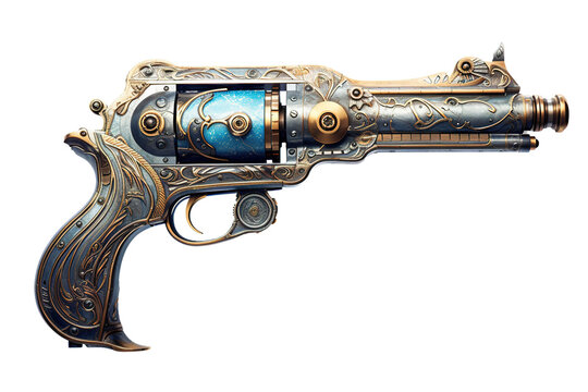 Steampunk weapon, Ai generated