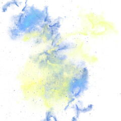 Fototapeta premium Watercolor Galaxy Stars Splashes Transparent Background Clipart