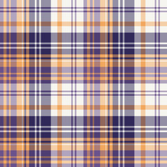 Seamless pattern in exciting orange and violet colors for plaid, fabric, textile, clothes, tablecloth and other things. Vector image.