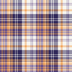 Seamless pattern in exciting orange and violet colors for plaid, fabric, textile, clothes, tablecloth and other things. Vector image.