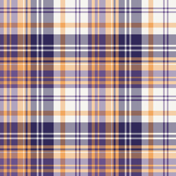 Seamless pattern in exciting orange and violet colors for plaid, fabric, textile, clothes, tablecloth and other things. Vector image.