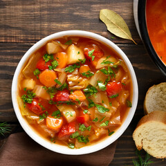 Vegetable cabbage soup
