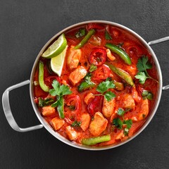 Thai style red chicken curry
