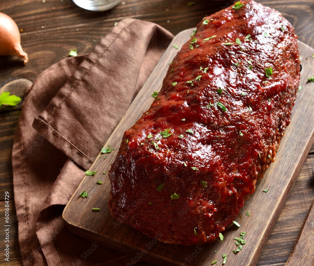 Wall mural Meatloaf with glaze