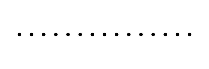 Dot line template. Dotted line element