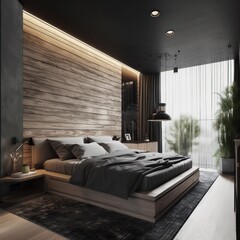Lavish 3D Rendered Bedroom Escape with Sunlit Interiors, Designer Touches, and Plush Comfort..