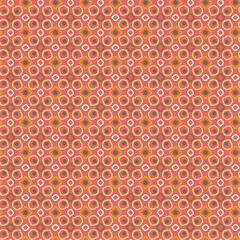 Ripple shapes and Dots seamless pattern