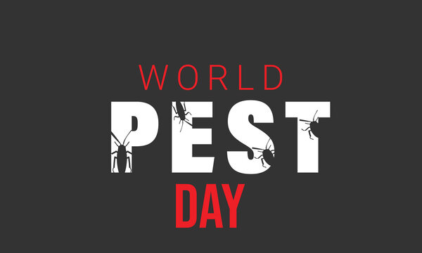 World pest day. background, banner, card, poster, template. Vector illustration.