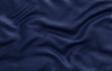 Navy blue fabric texture background, 3d Rendering
