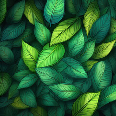 Abstract leaf texture, Ai generated