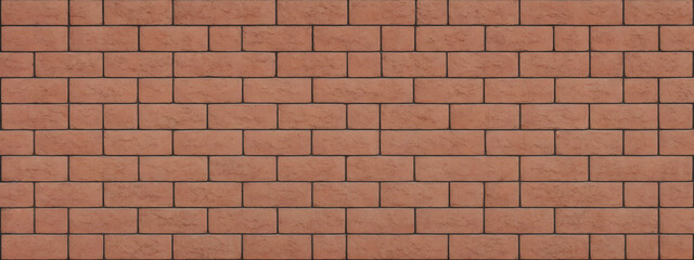 Red brick background texture seamless pattern.
Seamless brick masonry. Red brick wall seamless illustration background. Generative AI