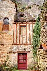Rocamadour landmarks, France - obrazy, fototapety, plakaty
