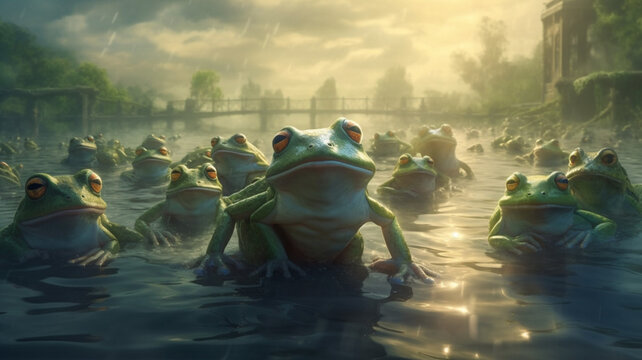 Frog In The Water