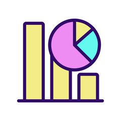 Regression part of data mining RGB color pixel perfect icon. Statistic information. Researching data analyze. Isolated vector illustration. Simple filled line drawing. Editable stroke. Arial font used