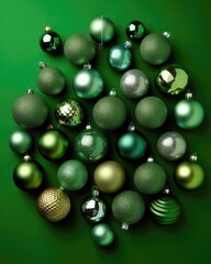 Christmas  ball lamp decoration with generative ai