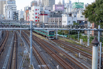 Fototapeta premium 常磐線 鶯谷駅