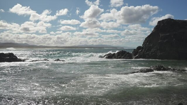 Rocky coastline from El Cotillo, El Cotillo