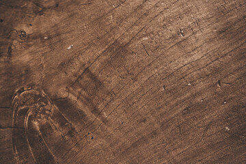 Old grunge background made of dark textured wood, surface made of old brown wood texture. A template for your design with space to copy. High quality photo