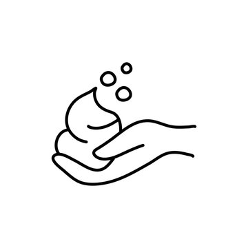 recommend clip art: Shaving foam on hand drawn outline vector illustration. Isolated on white background