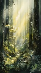 Enchanted Glowing Forest: A Tranquil Haven of Mystery and Magic 3. Generative AI