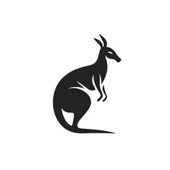 Kangaroo logo vector art.