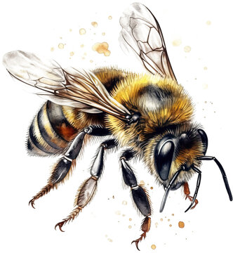 The bee png clipart - bee png download with Generative AI