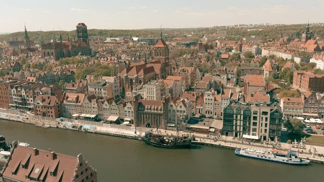 gdansk old town from above