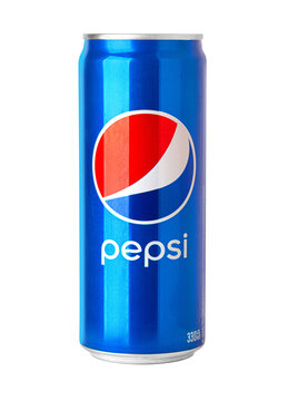Pepsi can isolated on transparent background
