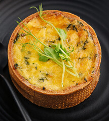 Plate of many mini bite size quiche appetizers