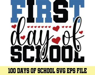 100 days of school svg
