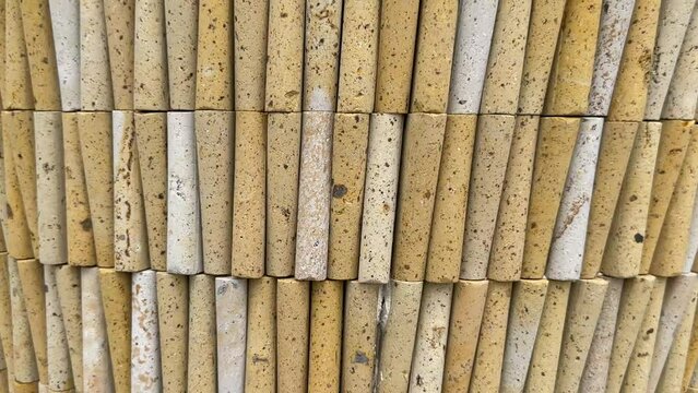 stone cladding and craftsmanship design on the column