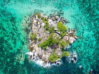 Kleine Insel auf den Seychellen